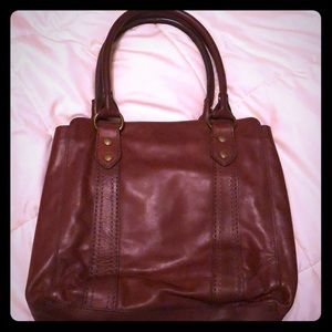 FRYE brown leather NEW roomy, stylish handbag